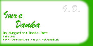 imre danka business card